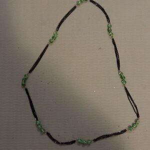 NWOT Greek necklace- straight from Greece in black & green @ 19 inches